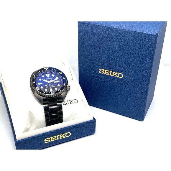Seiko Men's Watch SRPD11 Automatic Prospex Blue Black Steel Special Edition 45mm - Picture 3 of 15